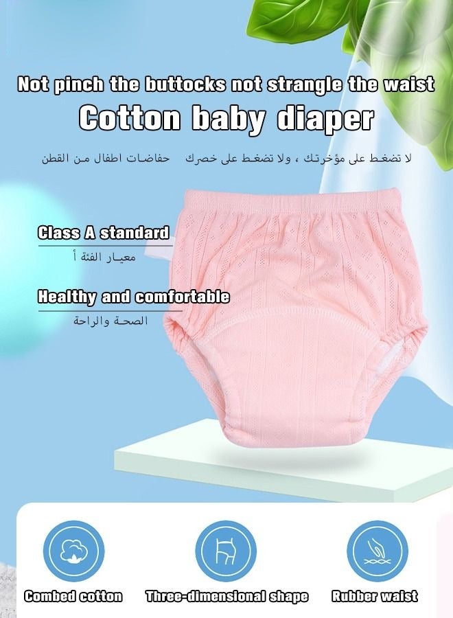 بيوينتي 6 Pieces Breathable Potty Training Underwear, 6 Layers Breathable Cotton Absorbent Trainer Pants for Toddler Baby Boys Girls Waterproof - Image 2