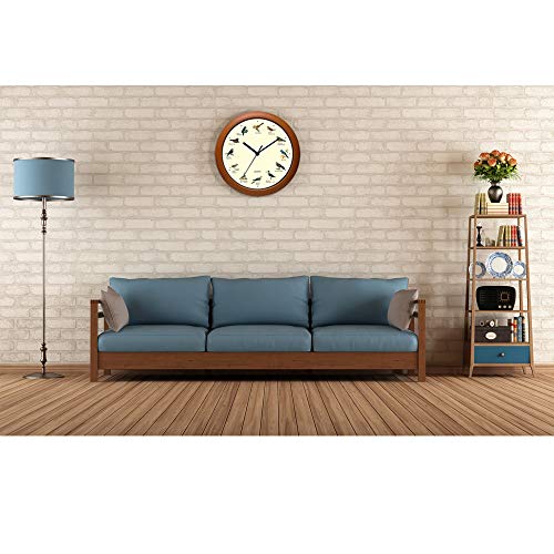 Belinlen Singing Bird Wall Clock 12 Inch of The Bird Names and Songs - Image 2
