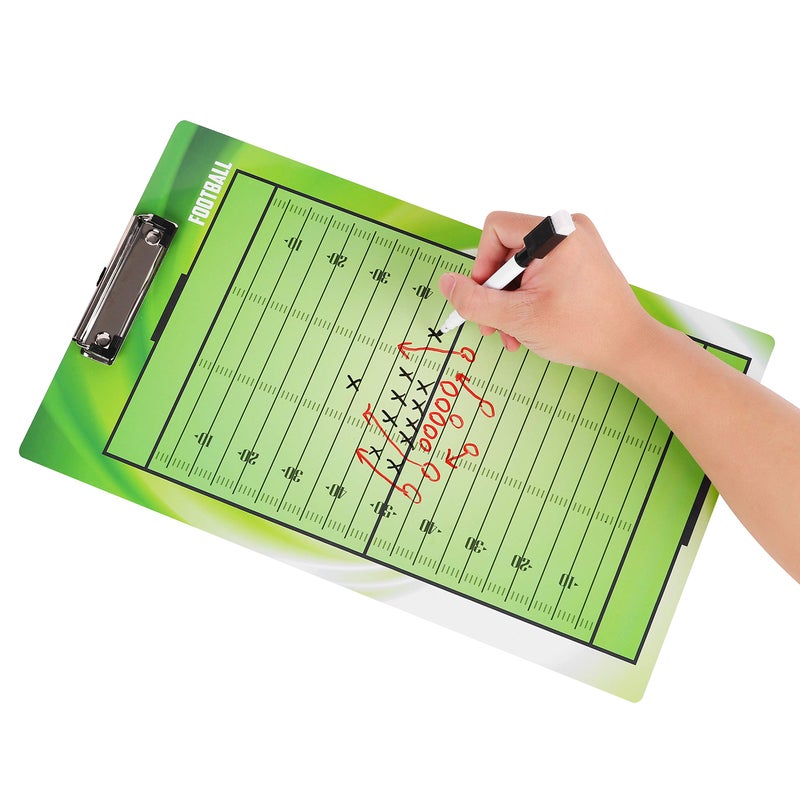BETTERLINE Football Coaching Board Double-Sided Dry-Erase Clipboard for American Football Coaches - Comes with 2 Erasable Pens - Image 3