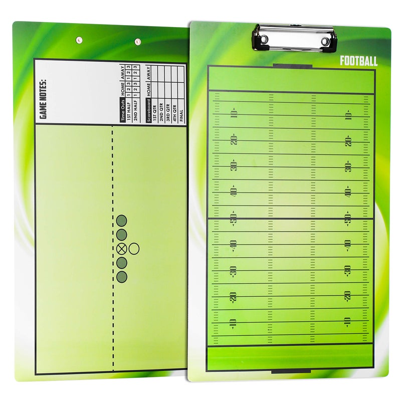 BETTERLINE Football Coaching Board Double-Sided Dry-Erase Clipboard for American Football Coaches - Comes with 2 Erasable Pens - Image 5