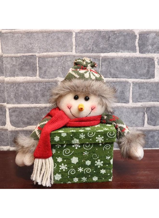 NIBEMINENT Square Snowflake Doll Decoration Gift Box Multicolour - Image 1