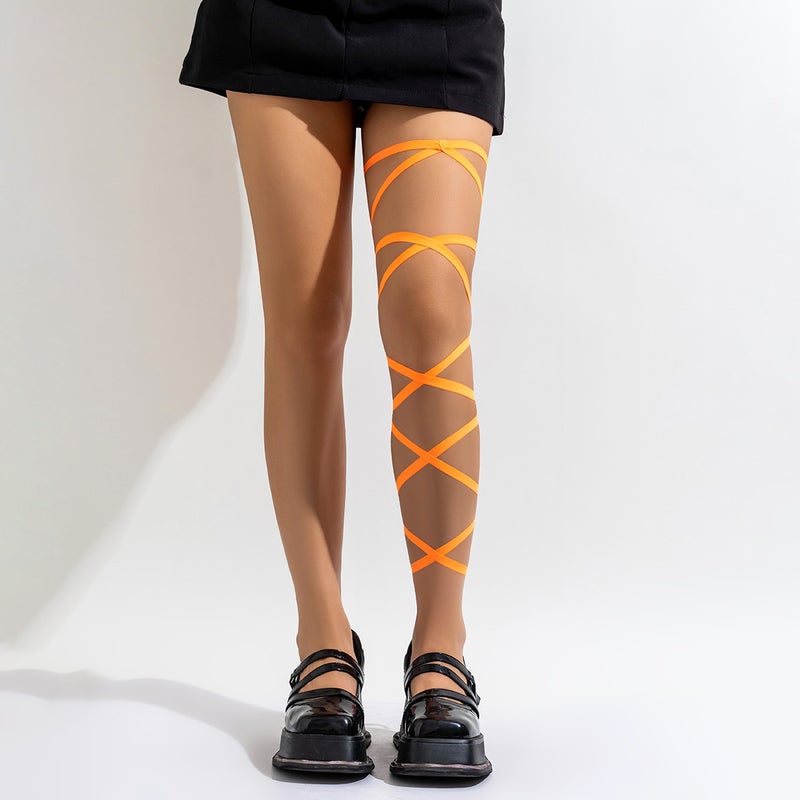 jewelry JK leg ring dark elastic band thigh ring female Japanese ins sexy leg chain strap foot accessories - Image 5