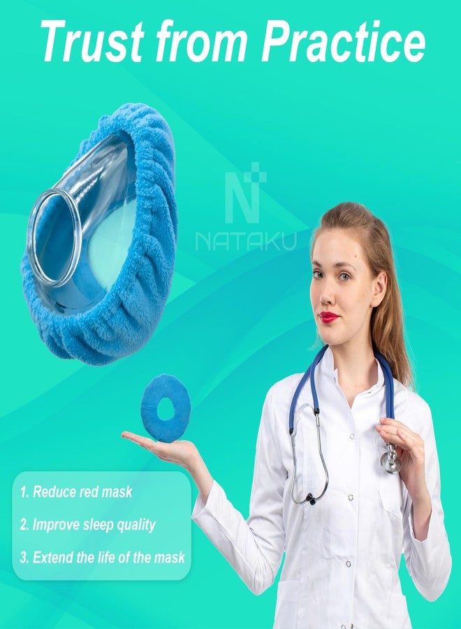 NATAKU 6-Pack Large CPAP Mask Liners Compatible for Resmed F20 & Other Full-face Masks Covers, Softable and Reusable Mask Cushion Covers, Absorb Facial Oils and Moisture(Large Size) - Image 2