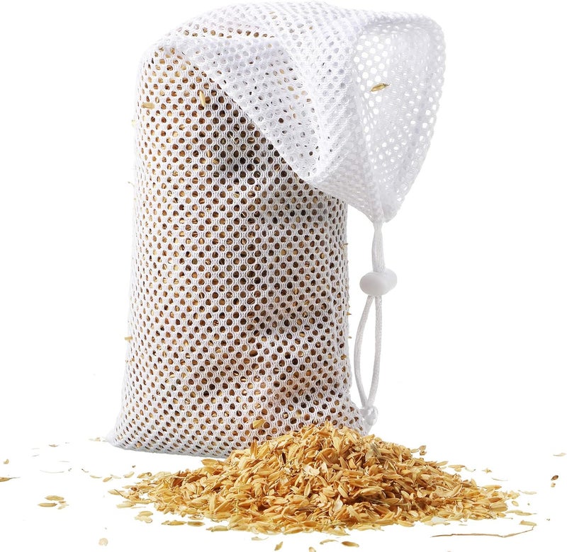 Weewooday Finch Sock Feeder Thistle Socks Bird Feeder Instant Seed Sack Feeder 4.7 x 11 Inch(White, 6 Pieces) - Image 3