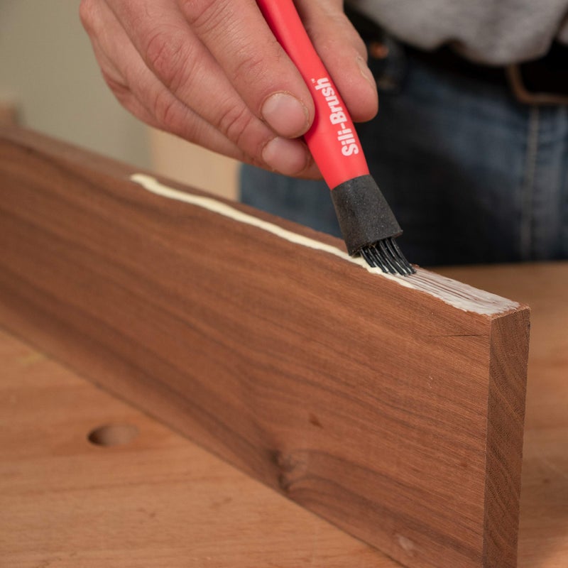 Fulton Sili Non-Stick Silicone Glue Brush Wood Glue Applicator Set, 1 & 1/2 Wood Glue Brush Kit, Easy Clean Glue Brushes for Woodworking, Arts, Hobby, Silicone Glue Spreader Glue Brushes - Image 2