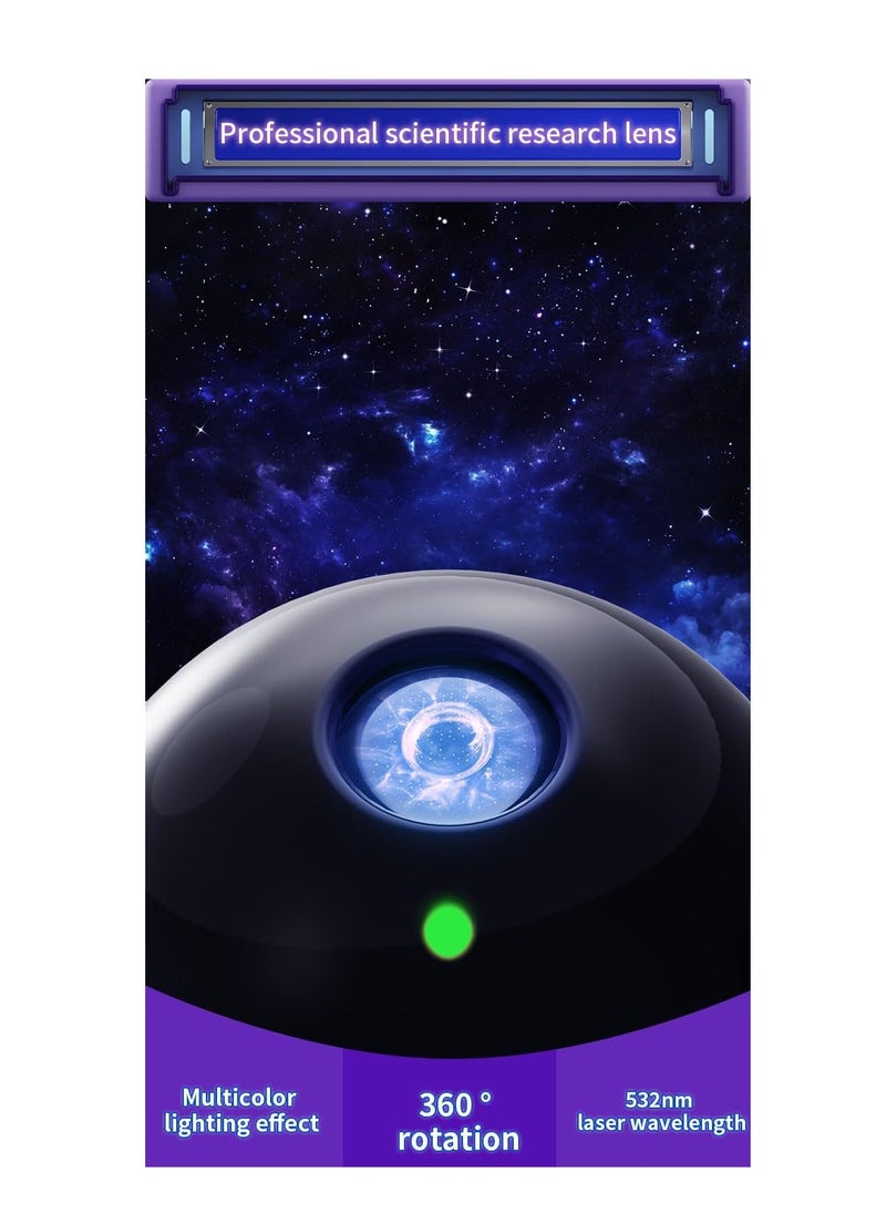 Starry sky projector night light projector robot galaxy projector magnetic head 14 color starry sky light with remote control children's nebula star light