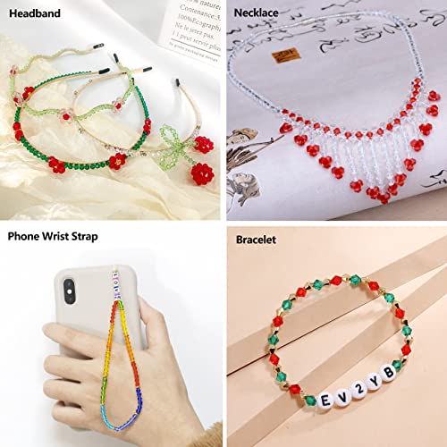 MissAudrey 1800pcs Bicone Glass Beads 4mm Bicone Crystal Beads for Jewelry Making Faceted Crystal Glass Beads 15 Colors for DIY Beading Projects Bracelets Necklaces Earrings Suncatcher Crafts - Image 5