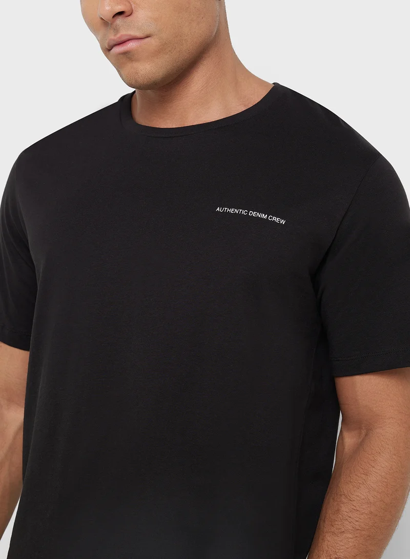 JACK & JONES Jjalmos Almos Crew Neck T-Shirt