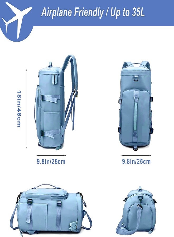 XVIA Lightweight Waterproof Gym Bag, Travel Duffel Bag with Separate Wet Pocket & Shoes Compartment, Shoulder Weekender Overnight Backpack Bag for Men & Women (1Pcs) - Image 5