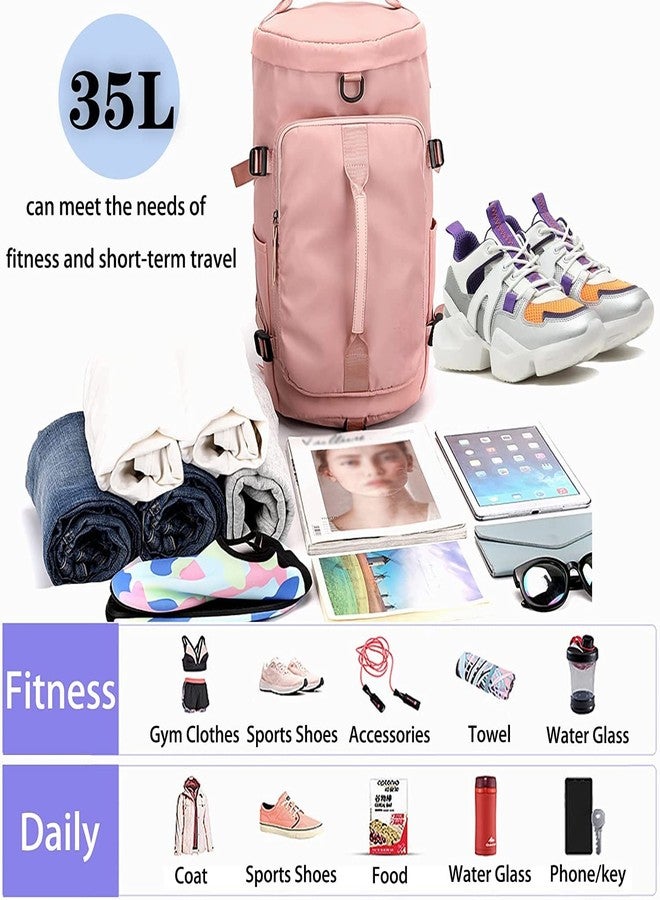 XVIA Lightweight Waterproof Gym Bag, Travel Duffel Bag with Separate Wet Pocket & Shoes Compartment, Shoulder Weekender Overnight Backpack Bag for Men & Women (1Pcs) - Image 2