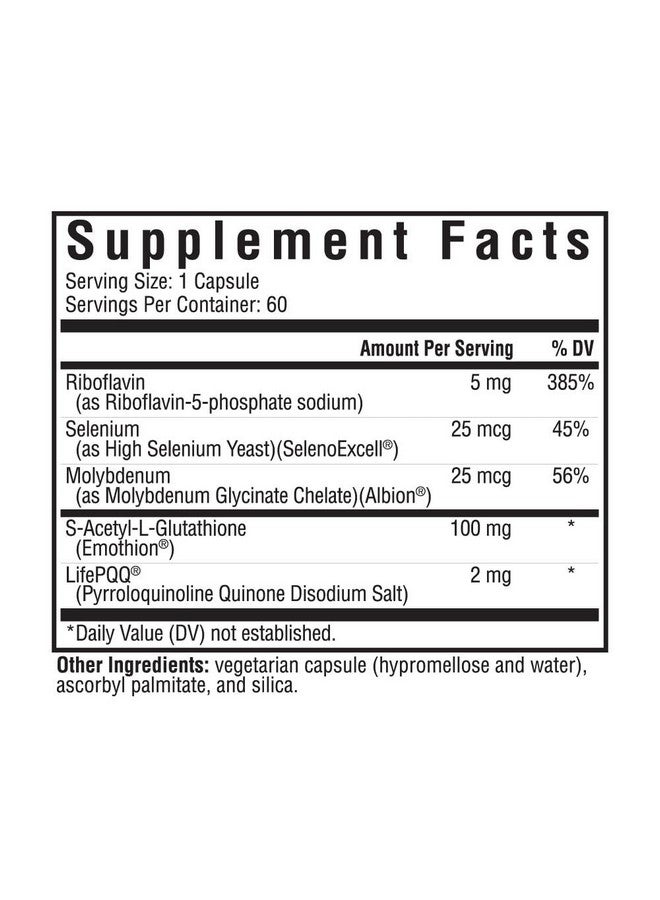 سيكنج هيلث Seeking Health Optimal Glutathione Plus، 100 مجم S-acetyl-L Glutathione مع العوامل المساعدة، دعم المناعة وإزالة السموم، صحة الكبد، مضاد للأكسدة ودعم الجذور الحرة، نباتي (60 كبسولة) - Image 2