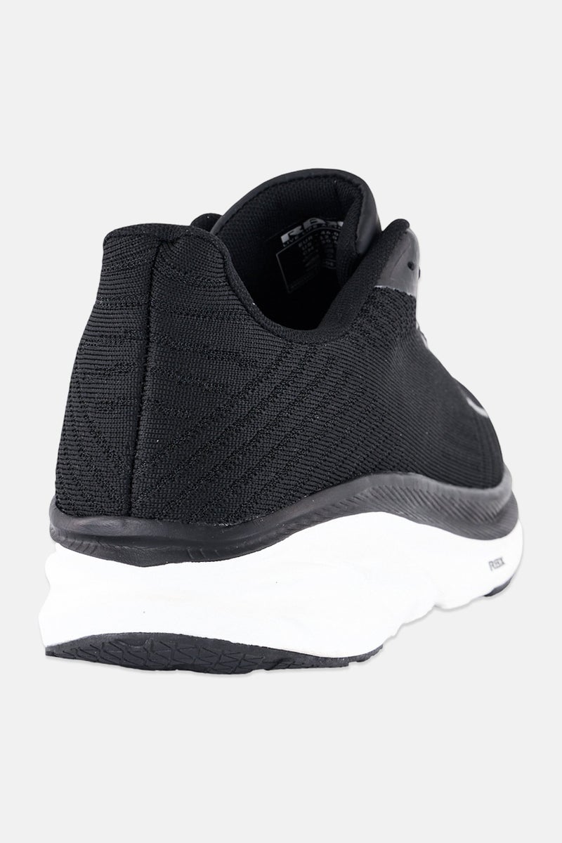 RBX Men Brand Logo Lace Up Running Shoes, Black - Image 3