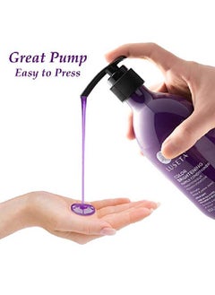 L LUSETA Luseta Purple Shampoo For Blonde Hair 169Oz Women Hair Shampoo For Grey Hair And Color Treated Hair Best Purple Shampoo For Curly And Damaged Hair Sulfate & Paraben Free  - Image 5