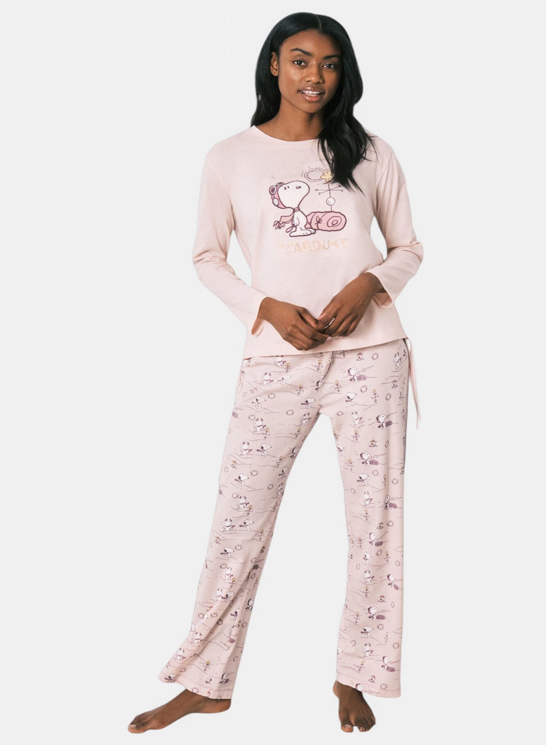 Snoopy cotton long pajamas