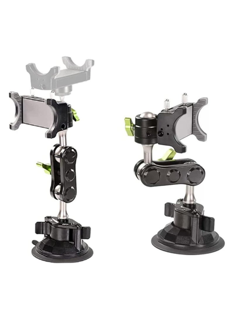 REBENUO Universal Ball Head Arm for Phone New 360° Rotating Car Phone Holder Mount - Image 1