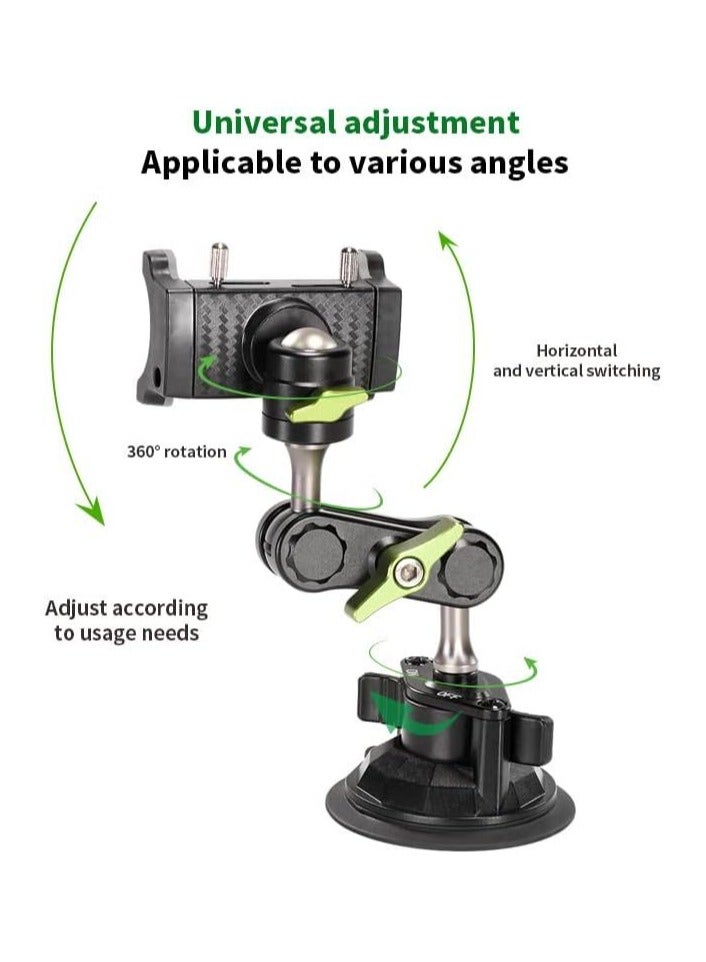 REBENUO Universal Ball Head Arm for Phone New 360° Rotating Car Phone Holder Mount - Image 2