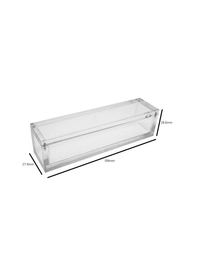 lasenersm 1 Piece Dice Display Box Acrylic Dice Display Case Acrylic Dice Storage Box Magnetic Dice Box for Game Dice, Transparent - Image 2
