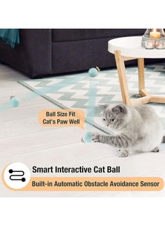 SKY-TOUCH Interactive Smart Ball Quiet Toys For Indoor Adult Cats 1Pc  - Image 5