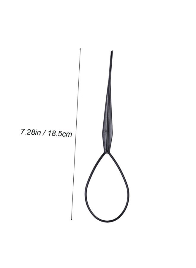 4 قطع من أدوات تصفيف كعكة الشعر لسهولة صنع الضفائر وذيل الحصان، إكسسوارات تصميم شعر عصرية للنساء والفتيات للاستخدام اليومي - Image 3