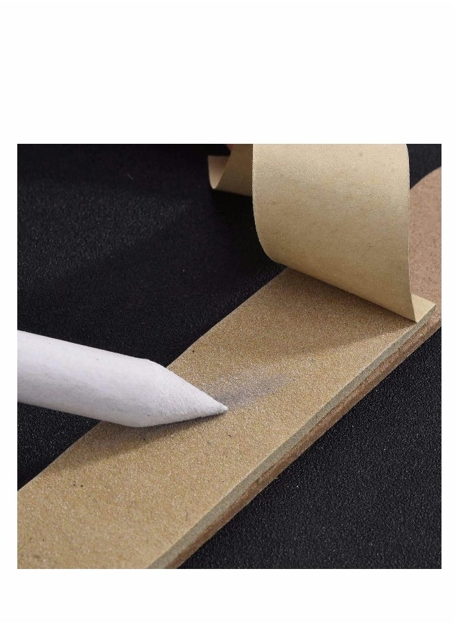 Generic - 12 Pieces Assorted Sized Blending Stumps and Tortillions for Drawing and Sketching with 2 Pieces White Eraser a Felt Bag for Sketch Drawing - Image 1