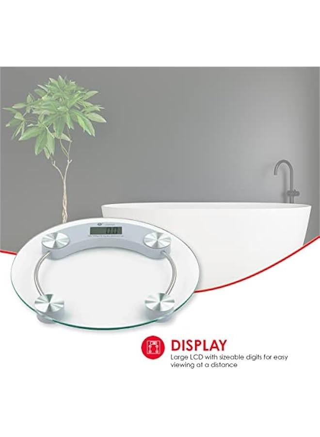 Generic Glass Bathroom Scale Round, No Size, Clear 5mm  - Image 2