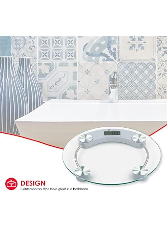 Generic Glass Bathroom Scale Round, No Size, Clear 5mm  - Image 3