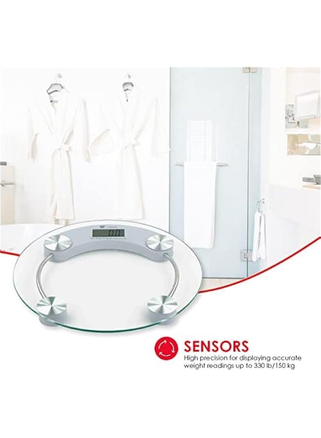 Generic Glass Bathroom Scale Round, No Size, Clear 5mm  - Image 5