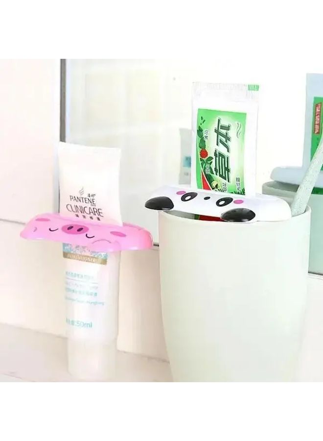 2pcs Pink Animal Shaped Toothpaste Squeezer For Cosmetics And Facial Cleanser - Image 5