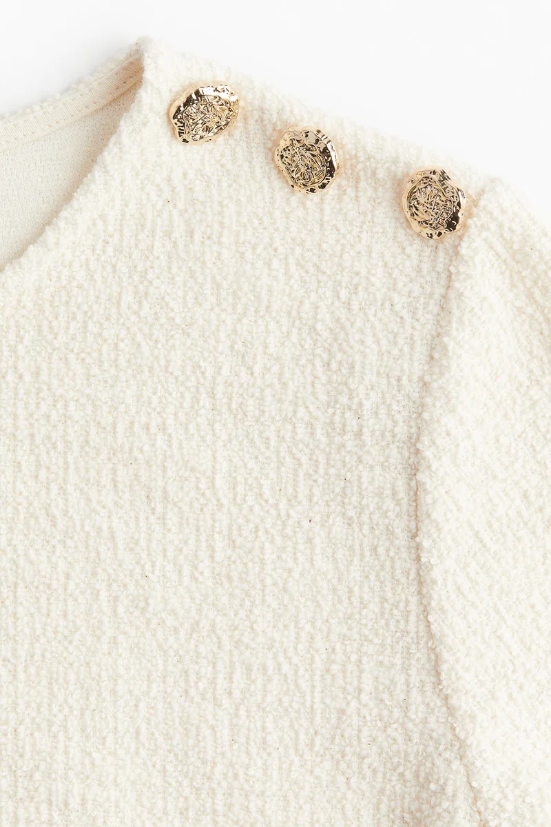 H&M Short Bouclé Top