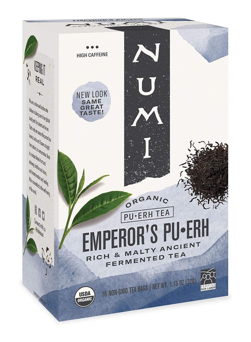 Numi Rich and malty ancient fermented organic tea without artificial preservatives 