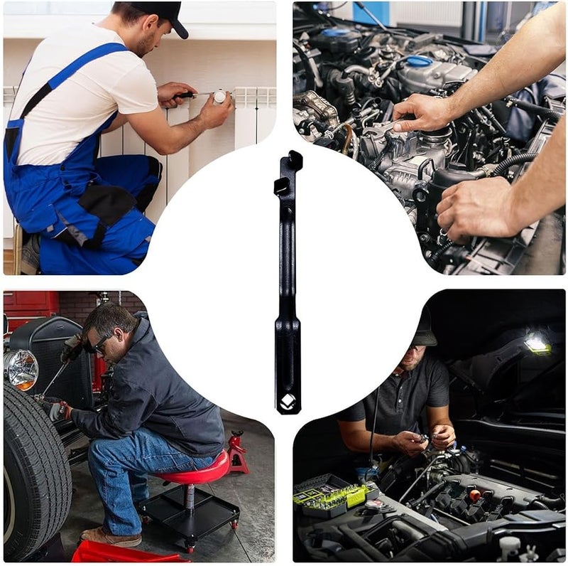 أداة تمديد مفتاح الربط الأسود من الفولاد المقوى لإصلاح السباكة المنزلية والبناء - Image 3