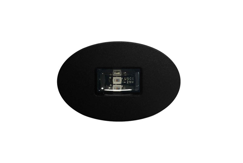 Oznium Brightest 2 Mile LED Boat Navigation Lights Pair. Flush Mount, USCG 112.5 Degree 2nm boating nav light for pontoon boat, yacht, kayak, air boats, marine. 1 Red Portside, 1 Green Starboard (Black) - Image 2