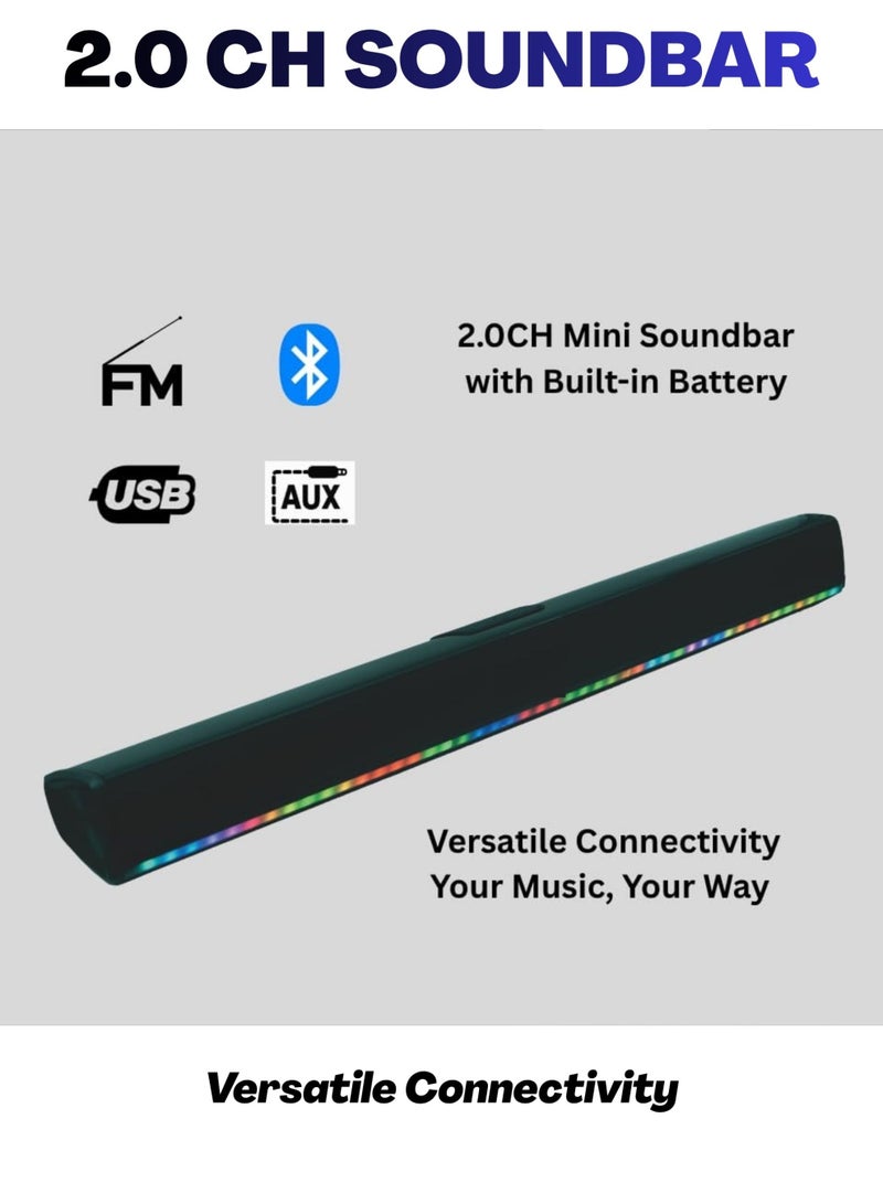 Samsung 100 Inch Neo QLED QN80F 4K, Samsung Vision AI Smart TV (2025 - UAE Version) + 4.0 Channel Portable Soundbar With Built In Battery & LED Lights | Tizen Smart TV - 100Hz (Up to 144Hz), Color Booster Pro, 360 Audio, Speaker Type 4.0 CH - 100QN80F+SOUNDBAR Black - Image 5