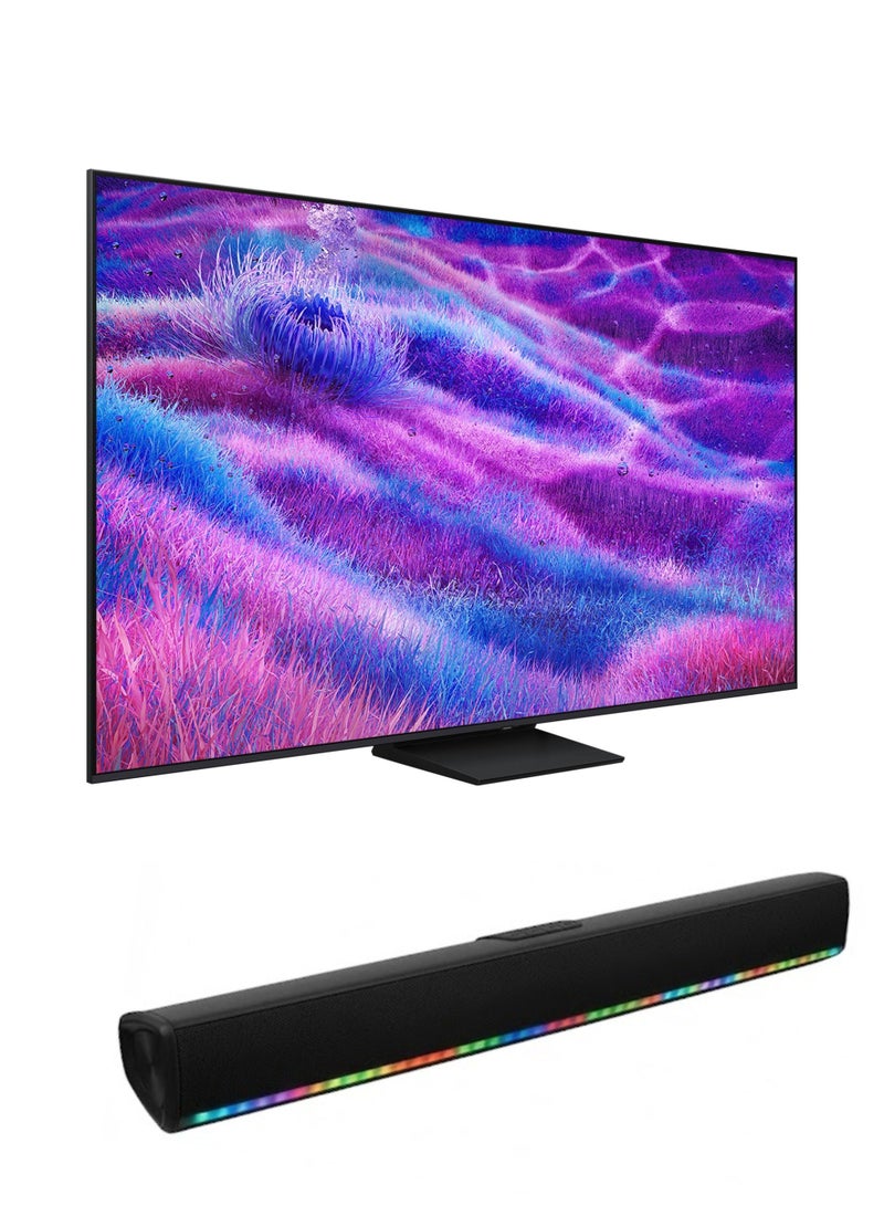 Samsung 100 Inch Neo QLED QN80F 4K, Samsung Vision AI Smart TV (2025 - UAE Version) + 4.0 Channel Portable Soundbar With Built In Battery & LED Lights | Tizen Smart TV - 100Hz (Up to 144Hz), Color Booster Pro, 360 Audio, Speaker Type 4.0 CH - 100QN80F+SOUNDBAR Black - Image 2
