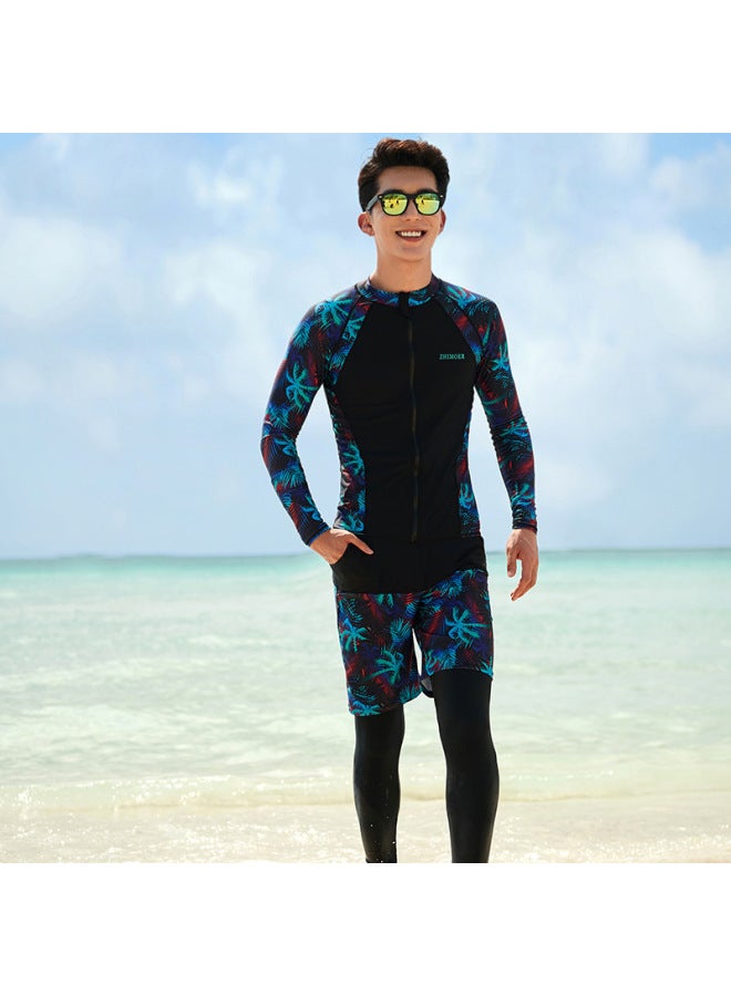 New Direct Diving Suit Split Long Sleeve Sunscreen Quick-drying Swimsuit Couples Men And Women Jellyfish Suit