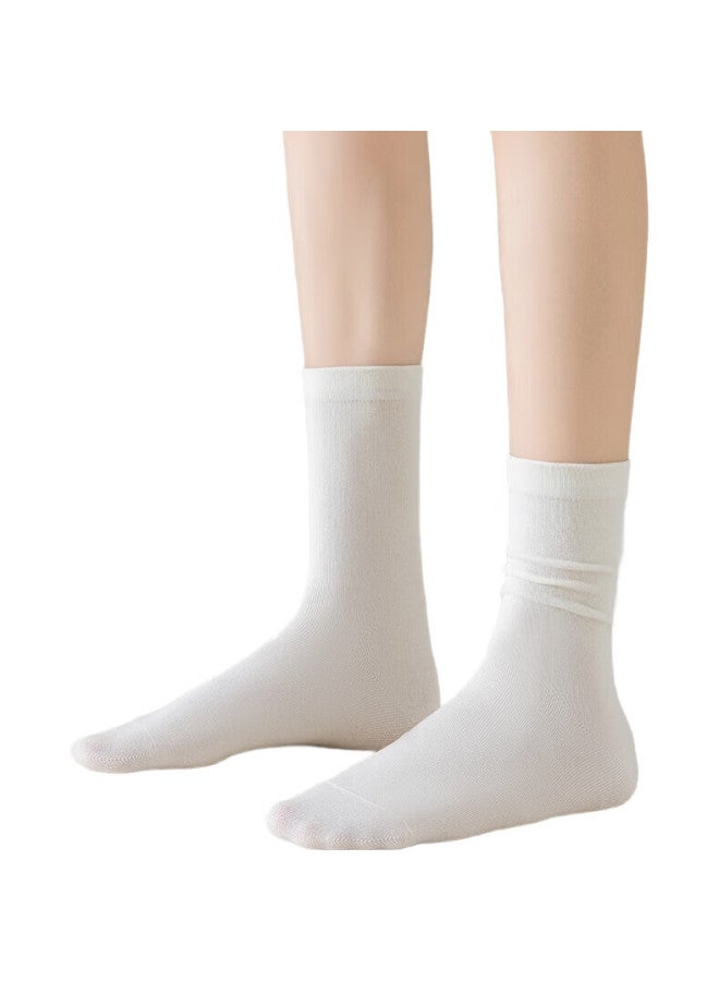 MIIOW Women'S Mid-Calf Socks, Autumn And Winter Season, Skin-Friendly, Breathable, Antibacterial Cotton Socks, Slimming, Calf-High Socks, Anti-Slip - Image 1