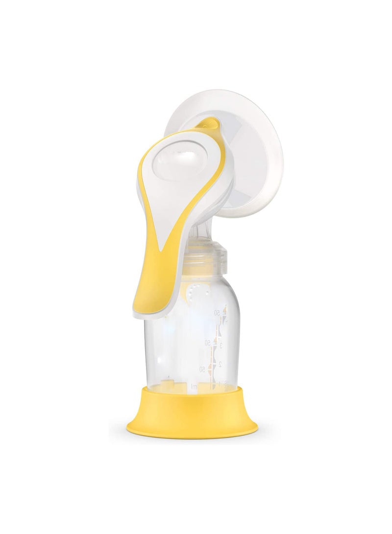 Comfortable Manual Breast Pump for Efficient Milk Expression, Single-Handed Design, Made of Plastic and Silicone Rubber, Ideal for Extracting Remaining Breastmilk, One Size Fits All. - Image 1