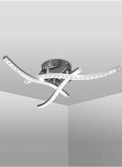 Comely LED Ceiling Light, Wave Ceiling Light Fixture, Crystal Ceiling Lamp, Neutral White Light , Modern LED Chandelier  - Image 2