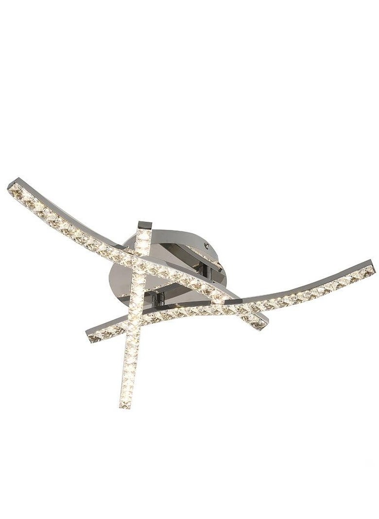 Comely LED Ceiling Light, Wave Ceiling Light Fixture, Crystal Ceiling Lamp, Neutral White Light , Modern LED Chandelier  - Image 4