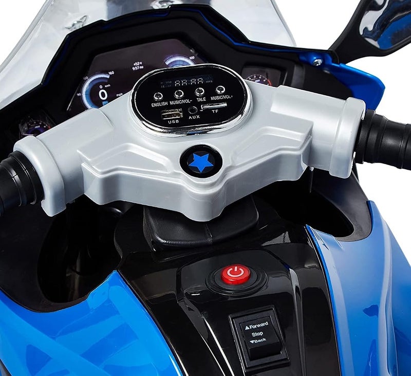 دروسا دراجة نارية رياضية من نوع BMW 1200Gs من Dorsa، للاطفال، لونها أزرق، - Image 3