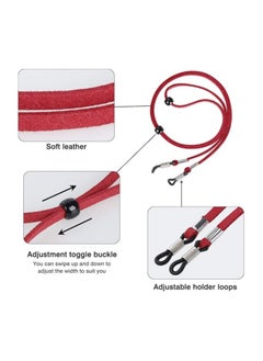 Oasisgalore Glasses Straps Sports Glasses Holder Adjustable Sunglasses Chain Lanyard Neck Holders Soft Elastic  - Image 4