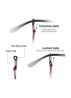 Oasisgalore Glasses Straps Sports Glasses Holder Adjustable Sunglasses Chain Lanyard Neck Holders Soft Elastic  - Image 5