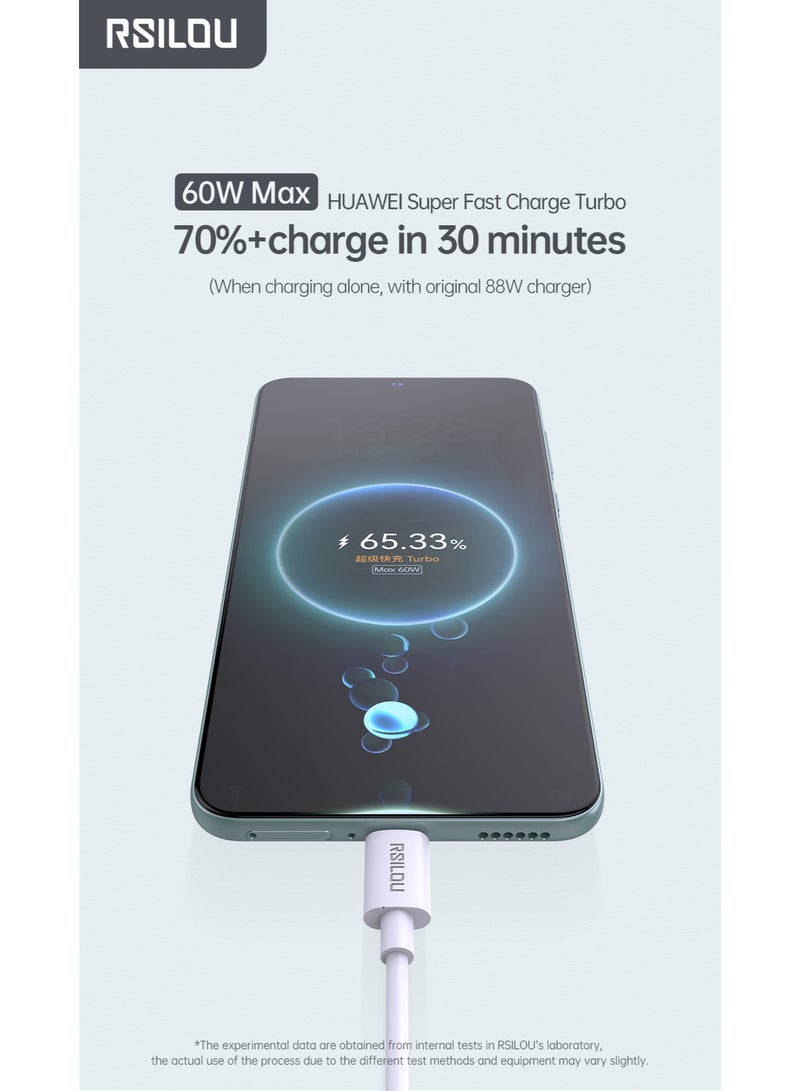 rsilou 2 IN 1 Quick Charge & Data Cable (120cm) - Image 3