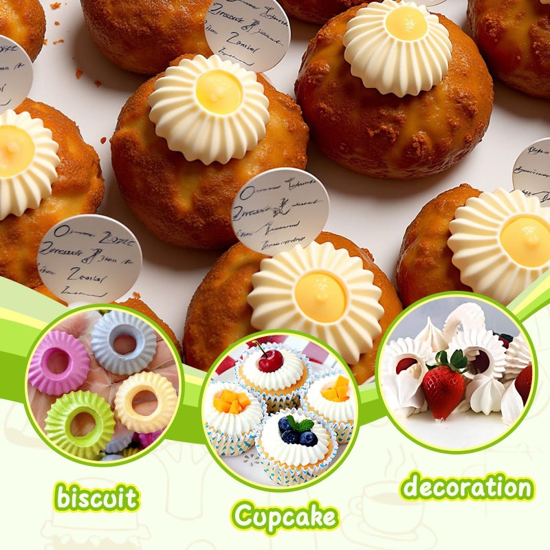 Suuker Sultan Tube Piping Tips Set, Stainless Steel Cake Decorating Tips, Frosting Icing Tips for Cupcakes, Cake, Cookie and Decoratingï¼ˆ795S 796Sï¼‰ - Image 3
