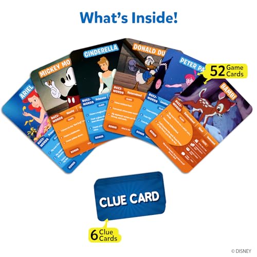 Skillmatics لعبة تخمين في 10 من ديزني، لعبة ورق، هدايا عيد الميلاد للفتيات، الأولاد، الأطفال، المراهقين، البالغين الذين يحبون سندريلا، ميكي ماوس، موانا، لعبة سفر، هدايا للأعمار من 6، 7، 8، 9 وما فوق - Image 2