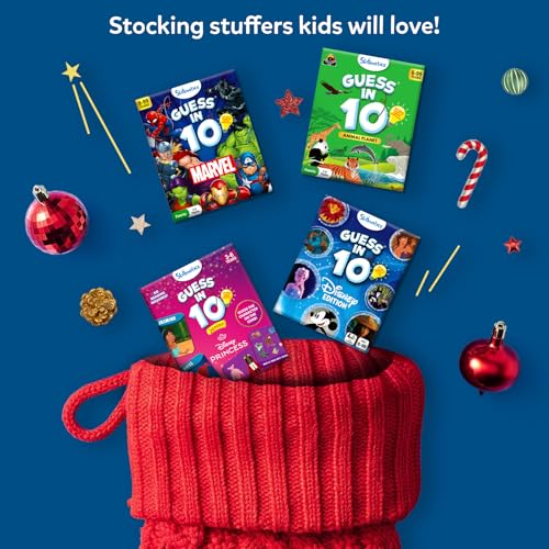 Skillmatics لعبة تخمين في 10 من ديزني، لعبة ورق، هدايا عيد الميلاد للفتيات، الأولاد، الأطفال، المراهقين، البالغين الذين يحبون سندريلا، ميكي ماوس، موانا، لعبة سفر، هدايا للأعمار من 6، 7، 8، 9 وما فوق - Image 3