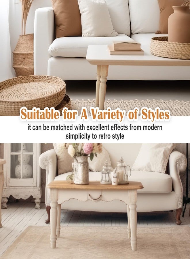Threehoney 4 Pcs Farmhouse Table Legs, 14" x2.2'' Pine Dining Table Legs for Furniture Unfinished Wooden Furniture Dining Cottage Bench Coffee for DIY (Short) - Image 4