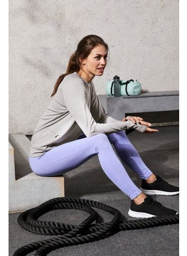 Tchibo Women Sportswear Fit Long Sleeve Training Shirt, Grey  - Image 1
