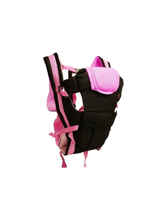 GTC Adjustable 4In1 Baby Carrier Front Carry Bag With Head Support And Buckle Straps With Waist Belt (Chocolate Pink) - Image 2