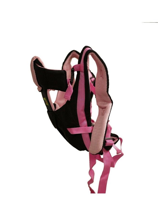 GTC Adjustable 4In1 Baby Carrier Front Carry Bag With Head Support And Buckle Straps With Waist Belt (Chocolate Pink) - Image 3